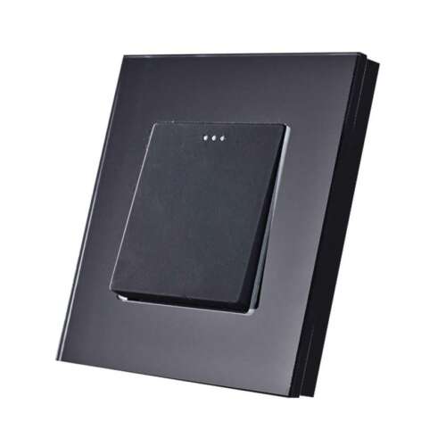 کلید تک پل مکانیکال شیشه مشکی