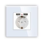 پریز برق با شارژر دوبل usb